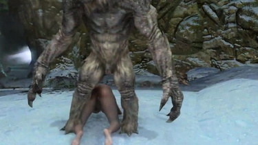 Sexy warrior girl fucked by a frost troll