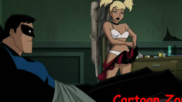 Harley Quinn and Nightwing having sex