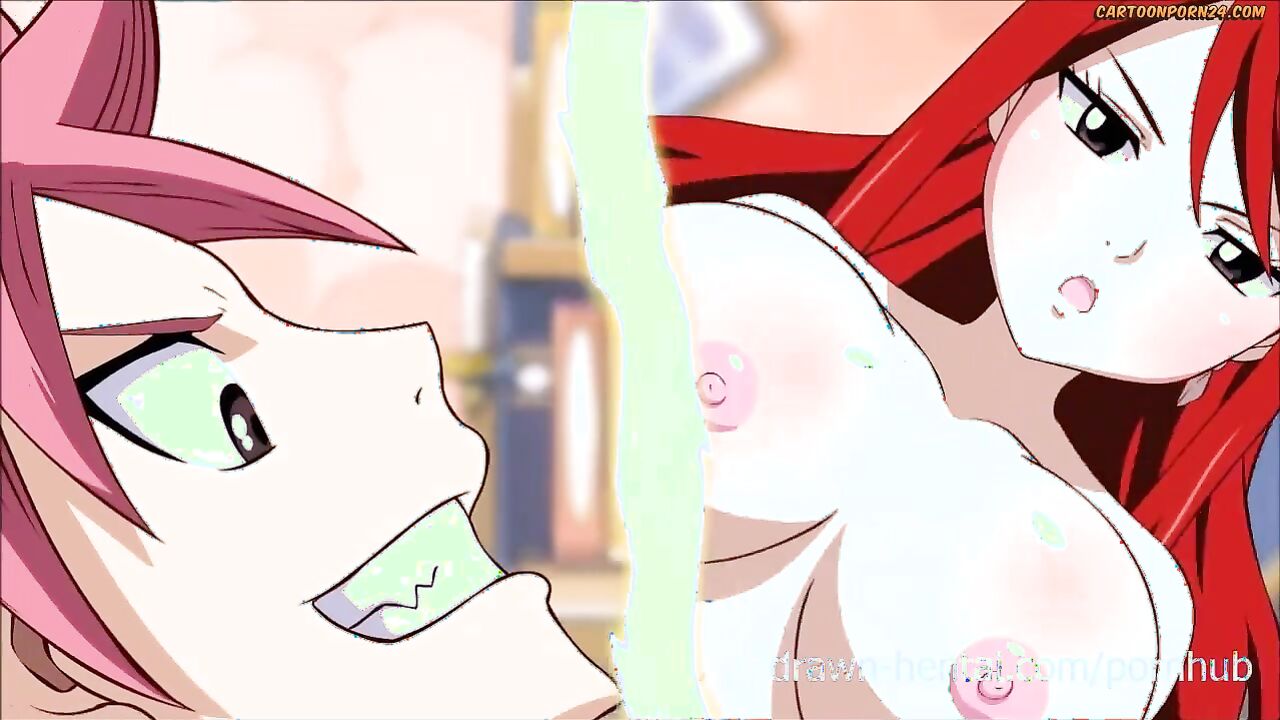 Hardcore Hentai Fairy Tail - Natsu and Erza in Fairy Tail Porn