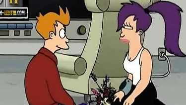 Fry and Leela making love