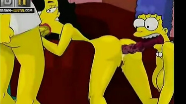 Simpsons threesome cartoon porn