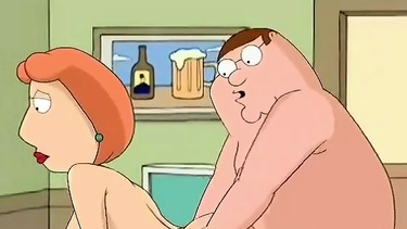 Lois and Peter having sex in the office